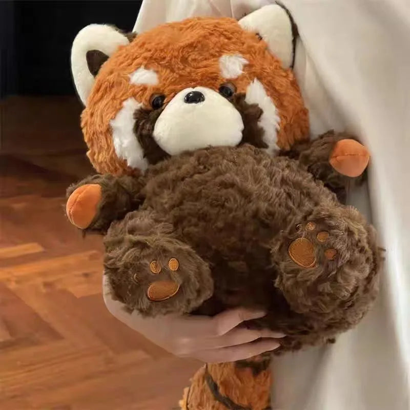 25/35CM Cute Cartoon Raccoon Panda Plush Toys Soft Stuffed Animals Pillow Hugging Plushie Gift for Birthday Halloween Christmas Furever Adorable 