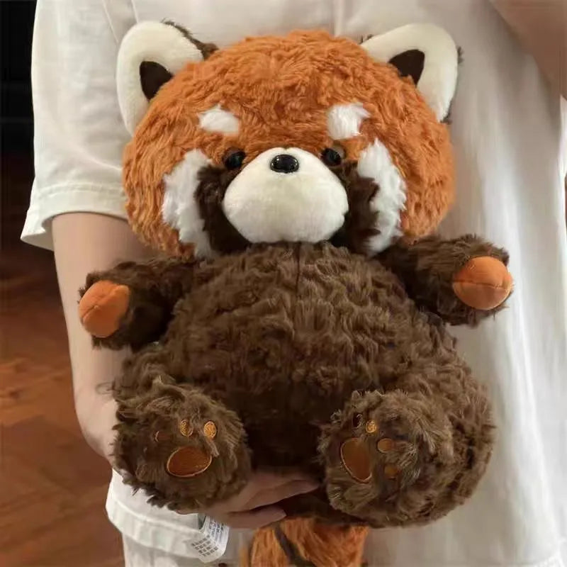25/35CM Cute Cartoon Raccoon Panda Plush Toys Soft Stuffed Animals Pillow Hugging Plushie Gift for Birthday Halloween Christmas Furever Adorable 