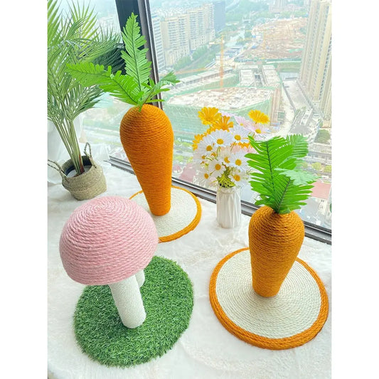 Vertical Carrot Cat Scratching Board-Furever Adorable