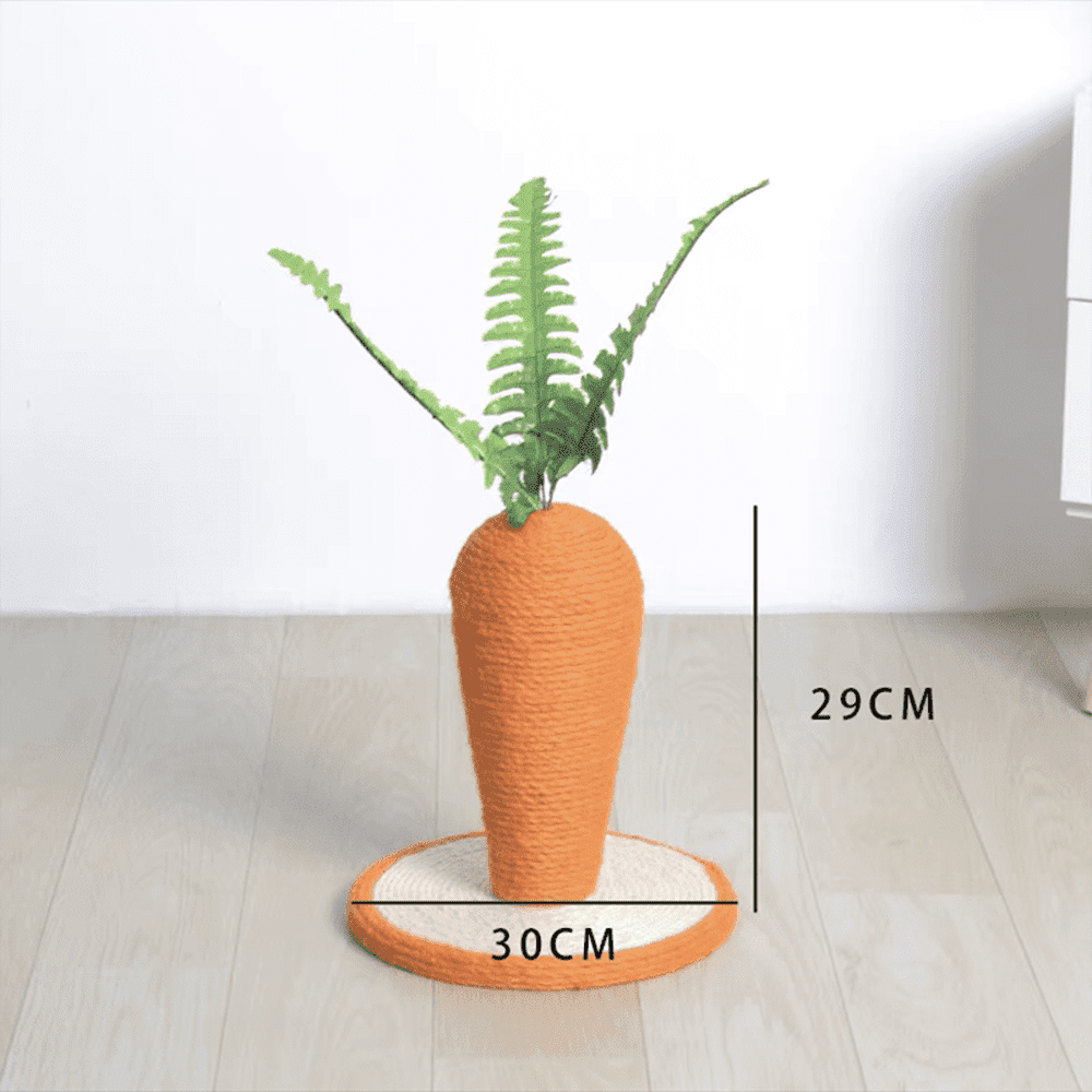 Vertical Carrot Cat Scratching Board-Furever Adorable