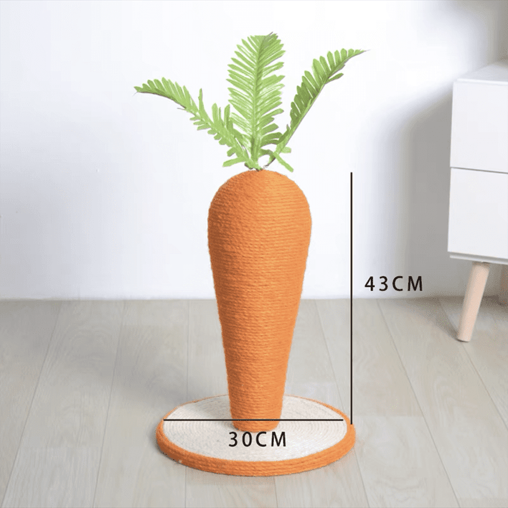 Vertical Carrot Cat Scratching Board-Furever Adorable