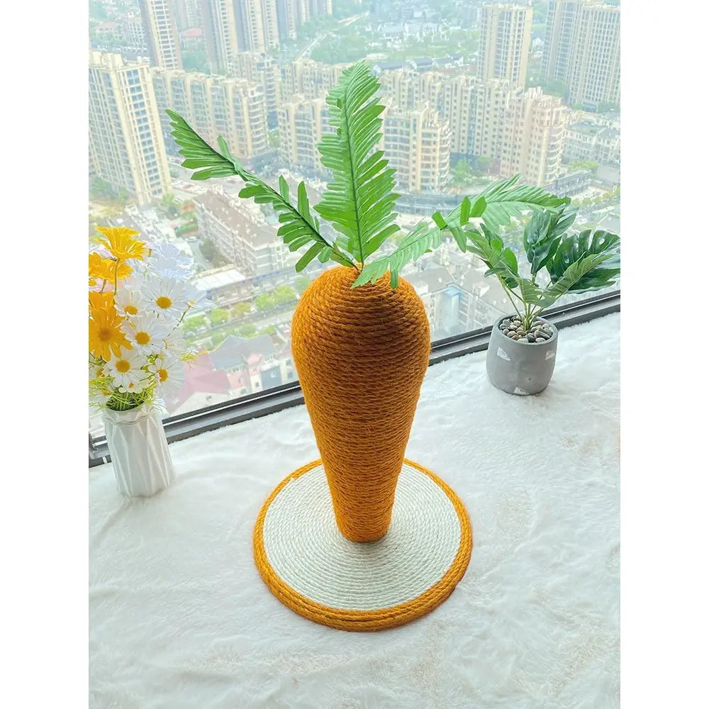 Vertical Carrot Cat Scratching Board-Furever Adorable