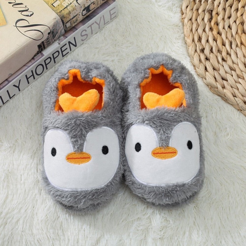 Warm Cute Penguin Kids Slippers-Furever Adorable