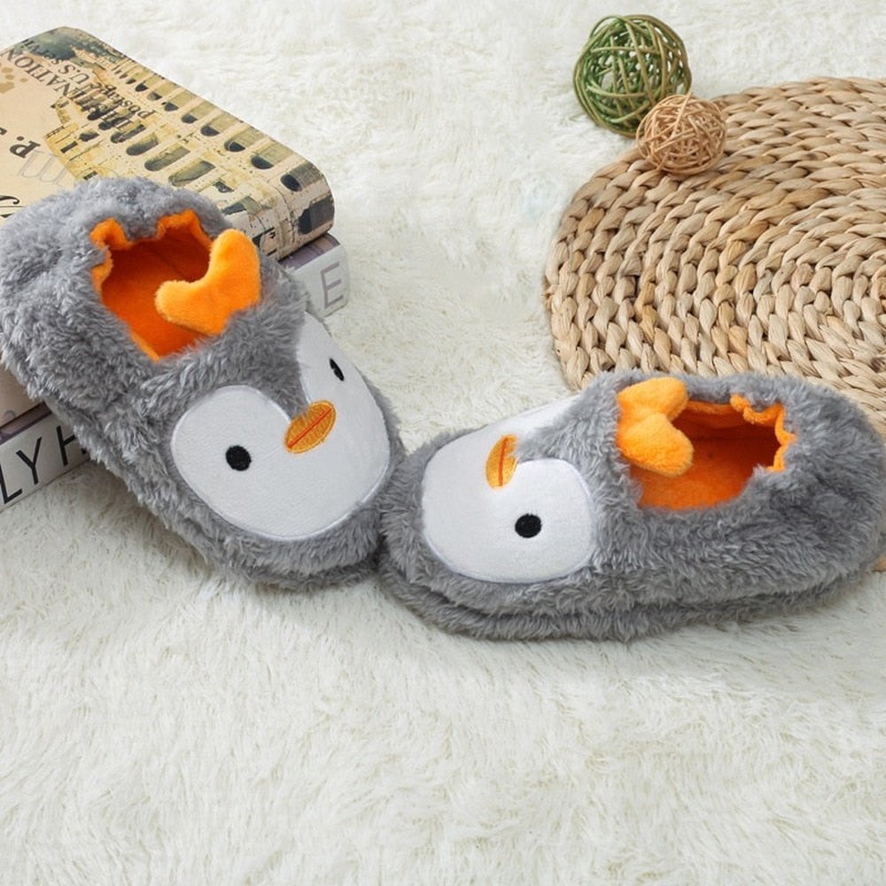 Warm Cute Penguin Kids Slippers-Furever Adorable