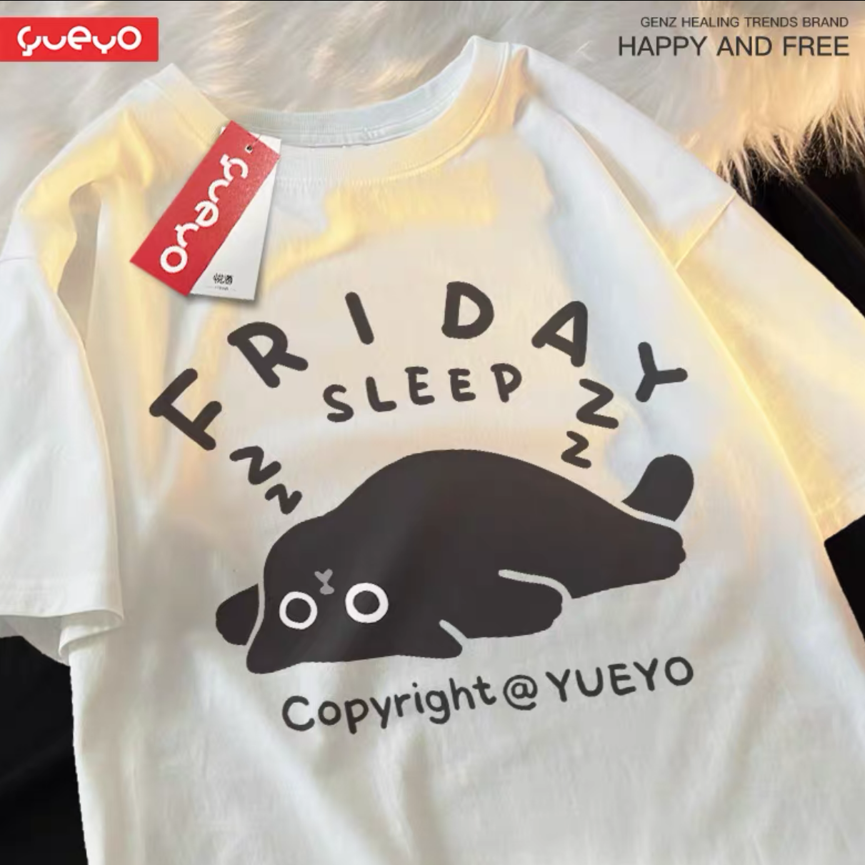 Weekday sleep Cat T-Shirt-Furever Adorable