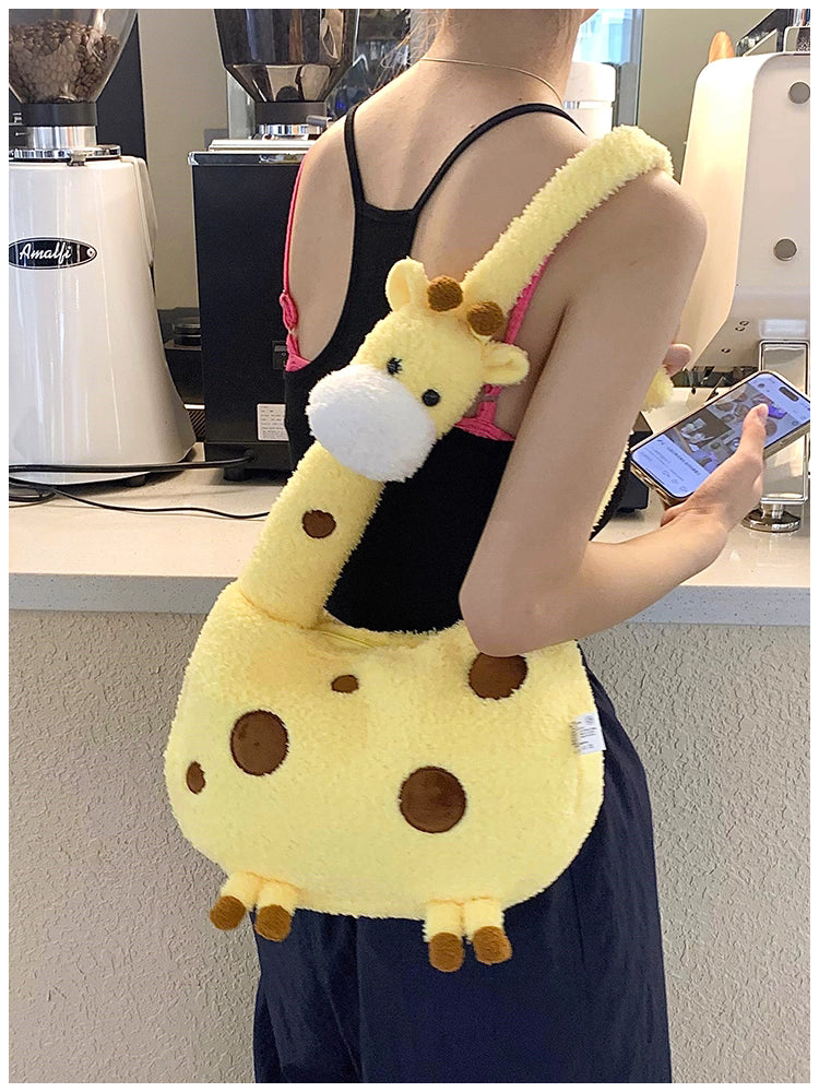 Whispered Wishes Giraffe Buddy Bag - Snuggly Crossbody Cutie Furever Adorable 