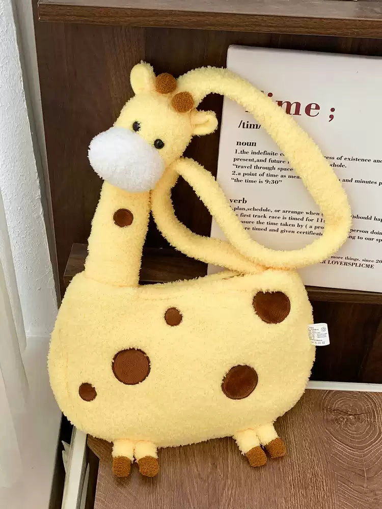 Whispered Wishes Giraffe Buddy Bag - Snuggly Crossbody Cutie Furever Adorable 