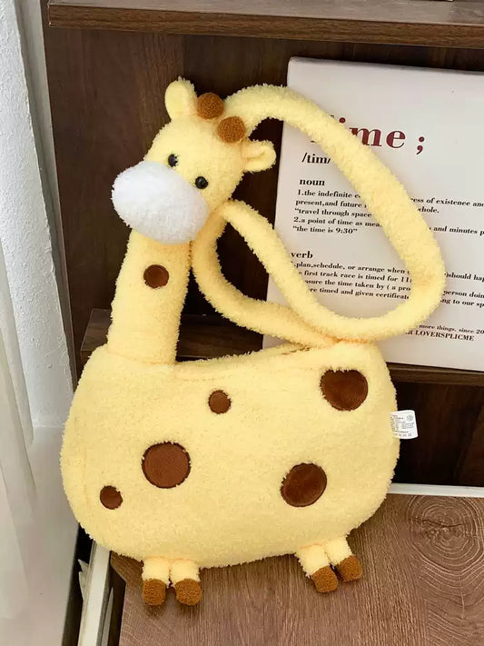 Whispered Wishes Giraffe Buddy Bag - Snuggly Crossbody Cutie Furever Adorable 