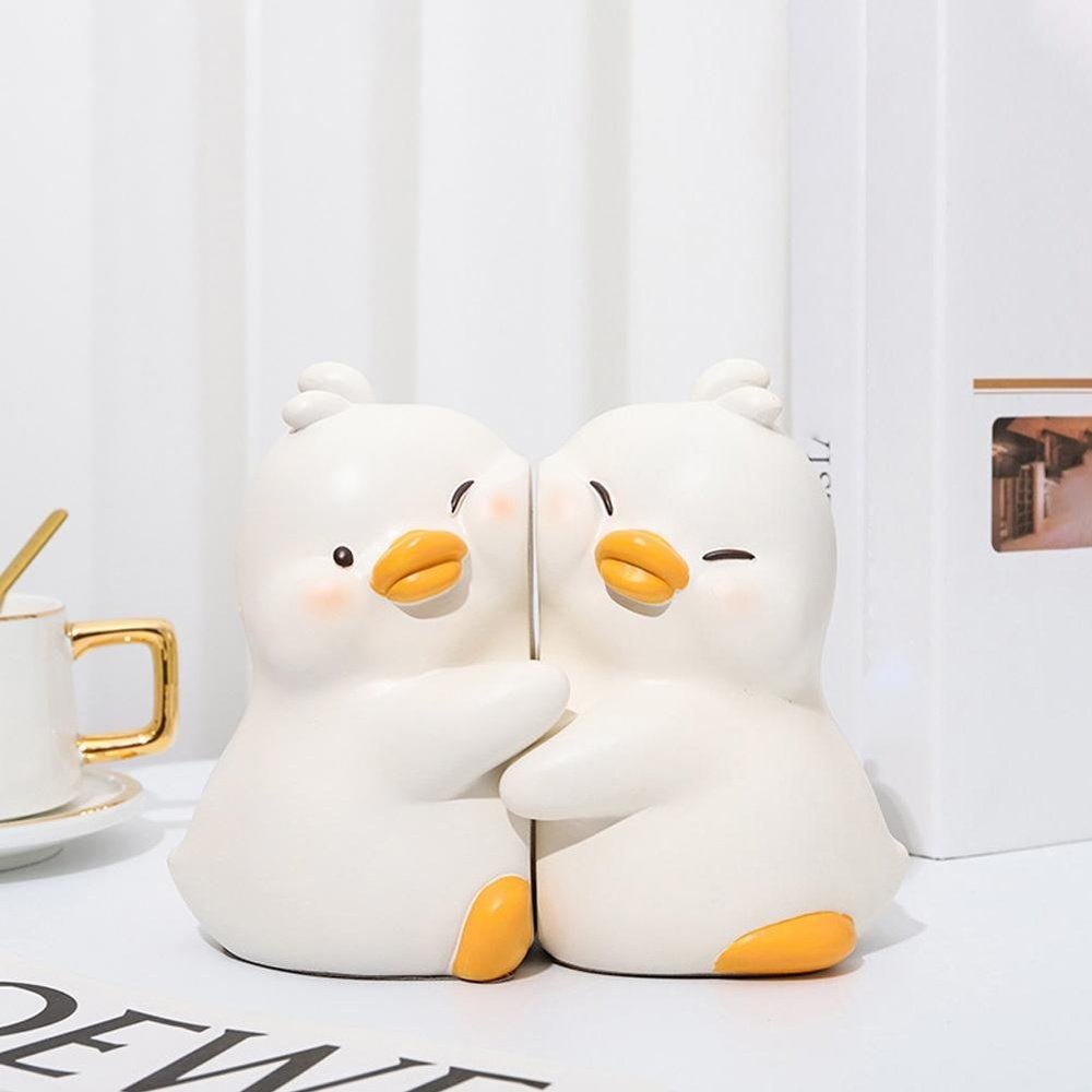 White Ducks Decorative Bookends-Furever Adorable