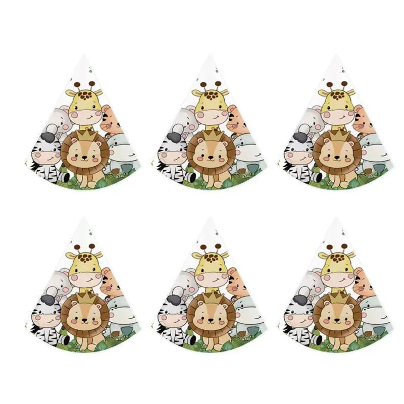 Wild One Safari Adventure Party Set - Jungle Friends Edition Furever Adorable 
