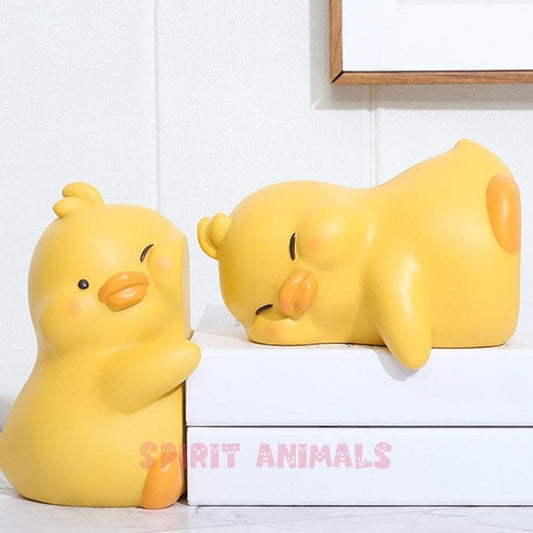 Yellow Ducks Decorative Bookends-Furever Adorable