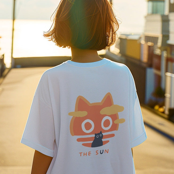 moon&sun Cat T-Shirt-Furever Adorable