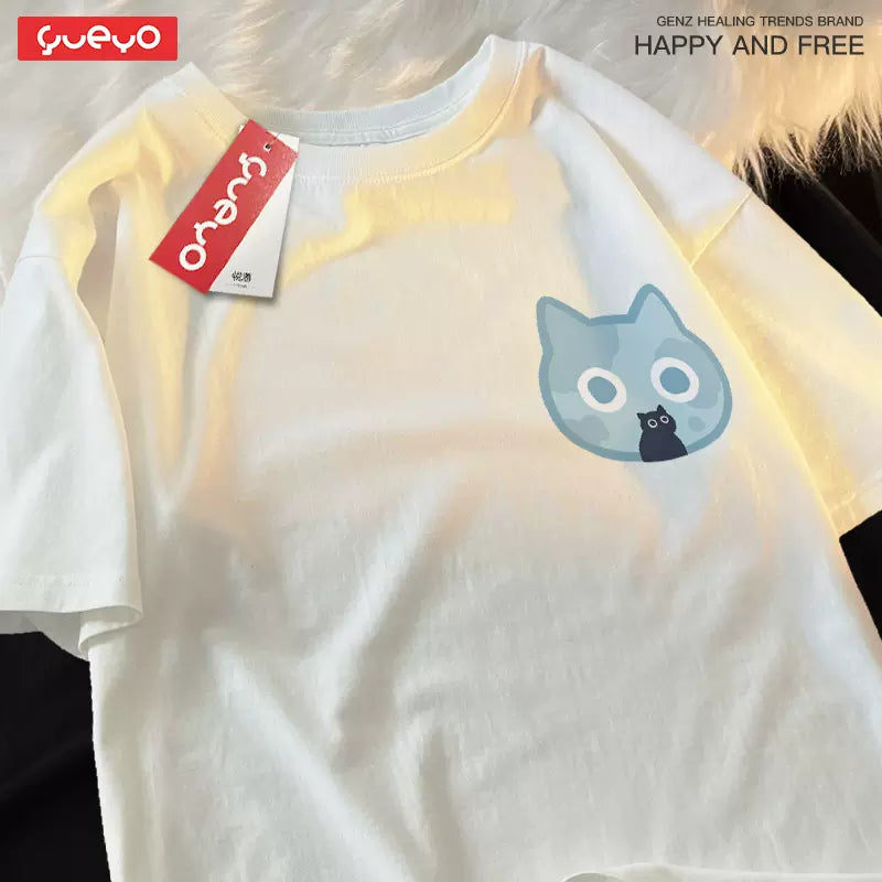 moon&sun Cat T-Shirt-Furever Adorable